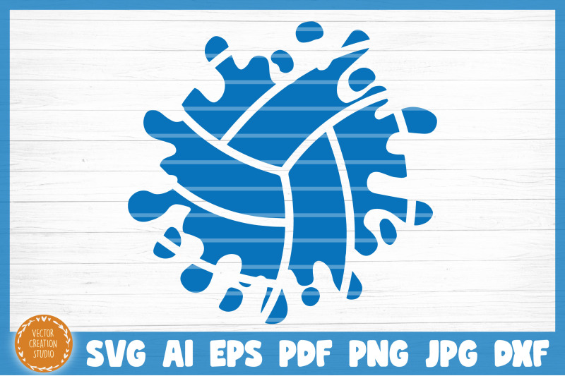 volleyball-splash-svg-cut-file