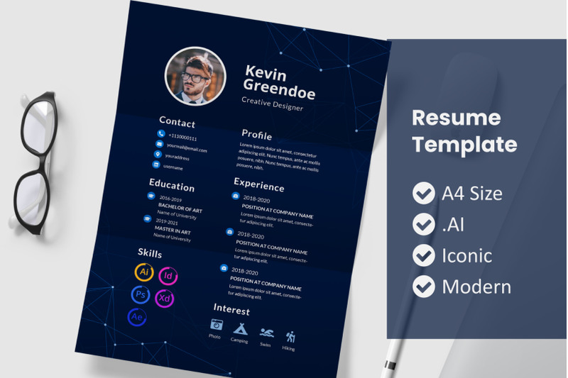 galaxy-resume-template
