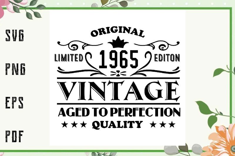 1965-aged-to-perfection-birthday-vintage-svg-birthday-svg-file-for-c