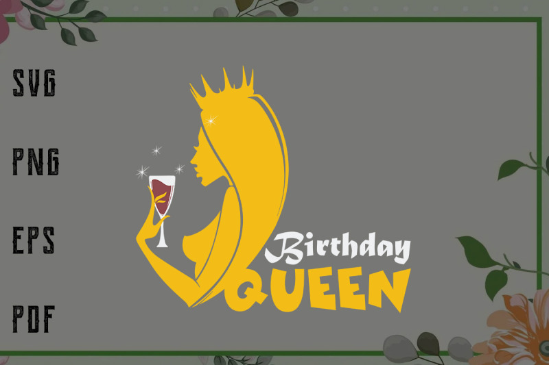 birthday-queen-retro-vintage-svg-file-for-cricut-for-silhouette-cut
