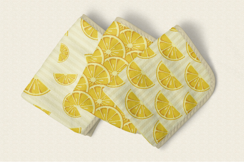 10-lemon-and-oranges-seamless-vector-patterns