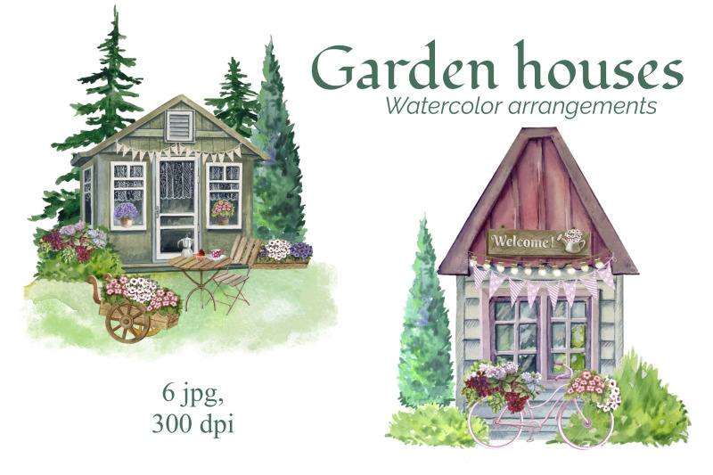 watercolor-garden-houses-garden-compositions-sweet-home-garden-deco