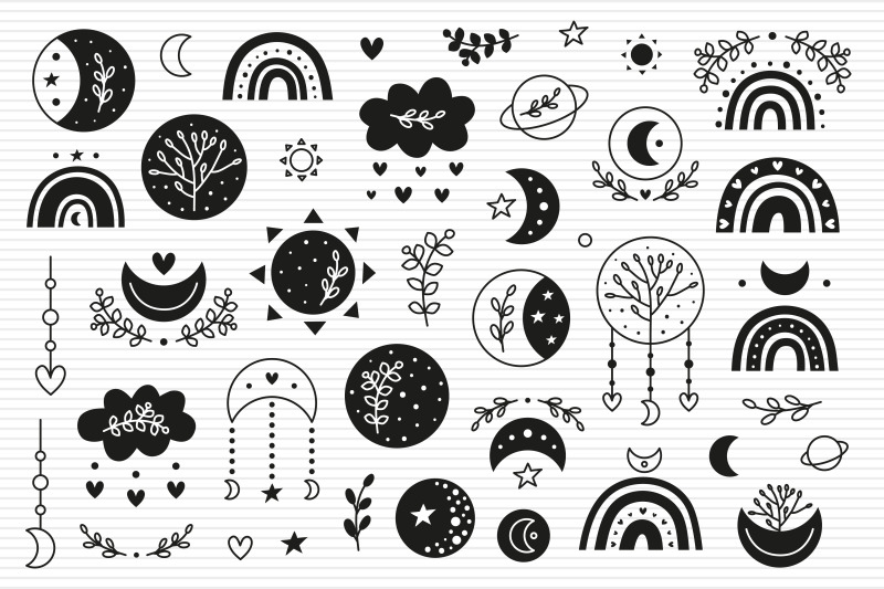 bohemian-moonchild-clipart