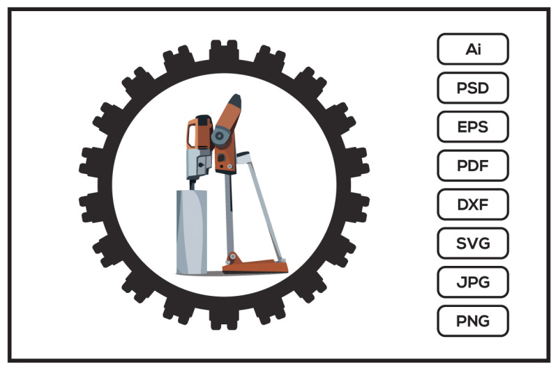 standing-drilling-and-cutting-machine-design