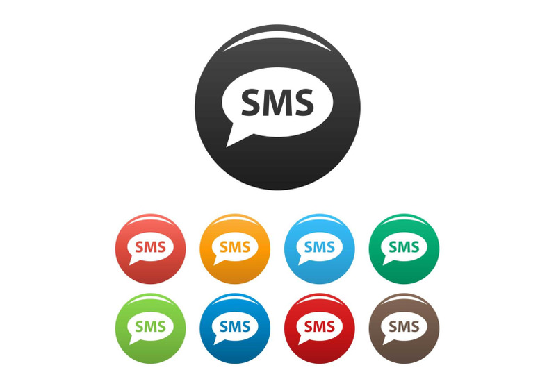 sms-icons-set-vector