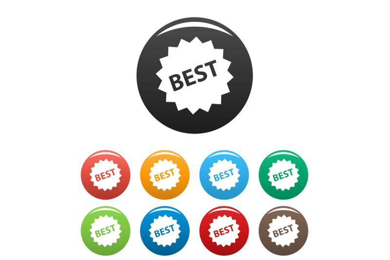 best-sign-icons-set-vector