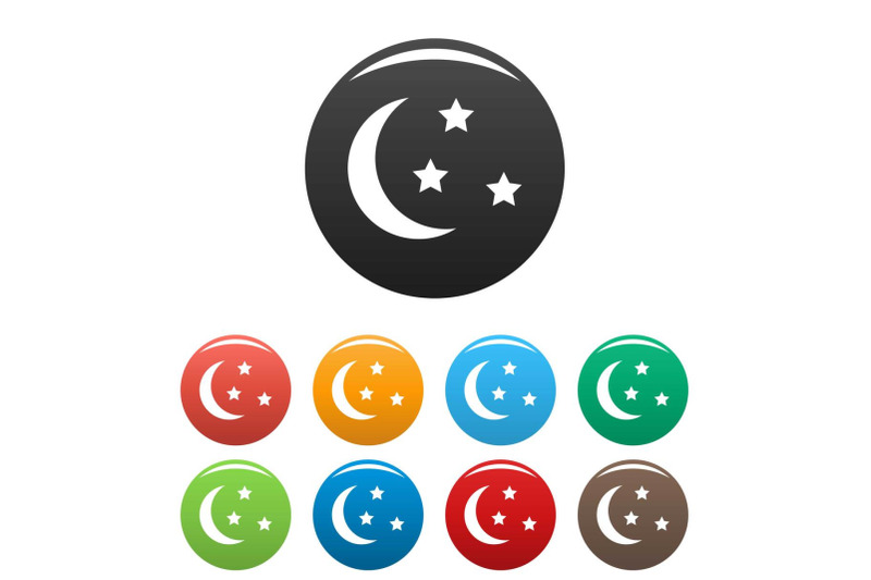 sleep-icons-set-vector
