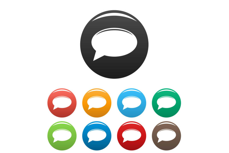 chat-icons-set-vector
