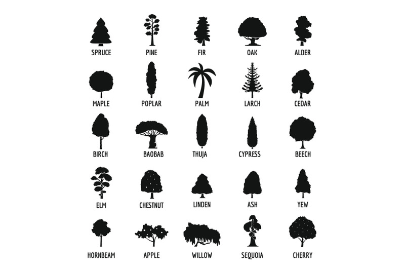 tree-icons-set-simple-style