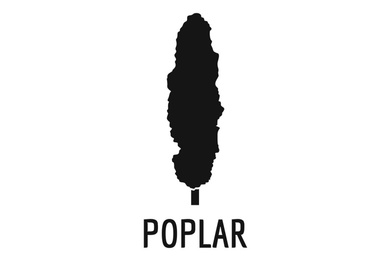 poplar-tree-icon-simple-black-style