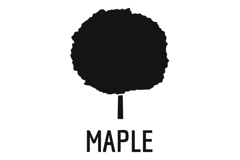 maple-tree-icon-simple-black-style