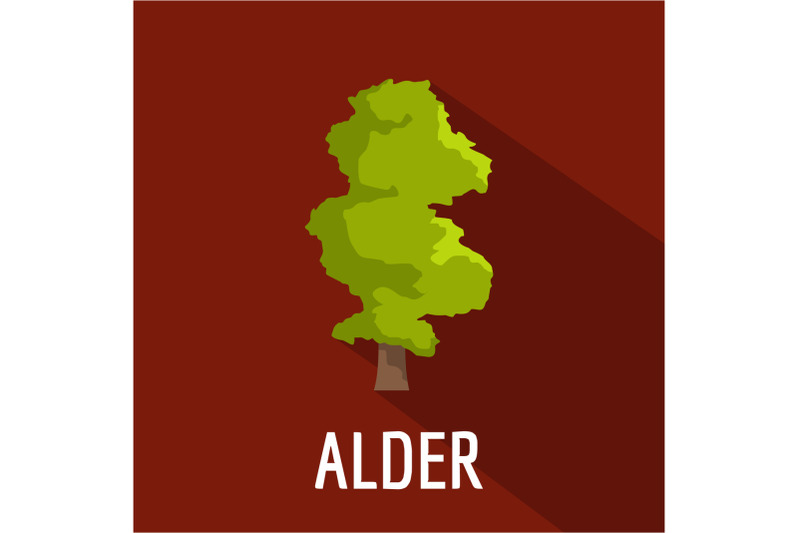alder-tree-icon-flat-style