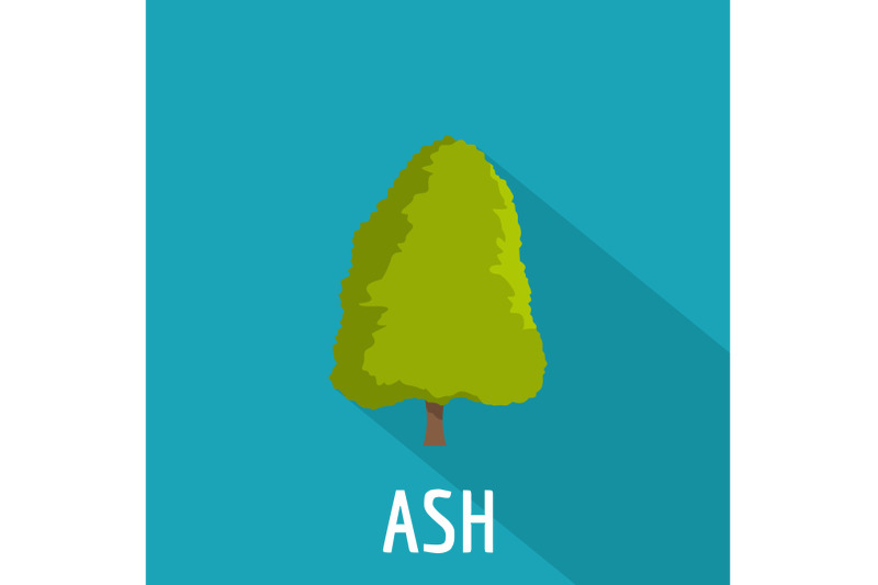 ash-tree-icon-flat-style