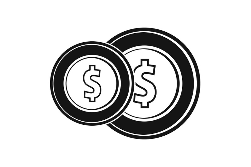 coin-icon-simple-black-style