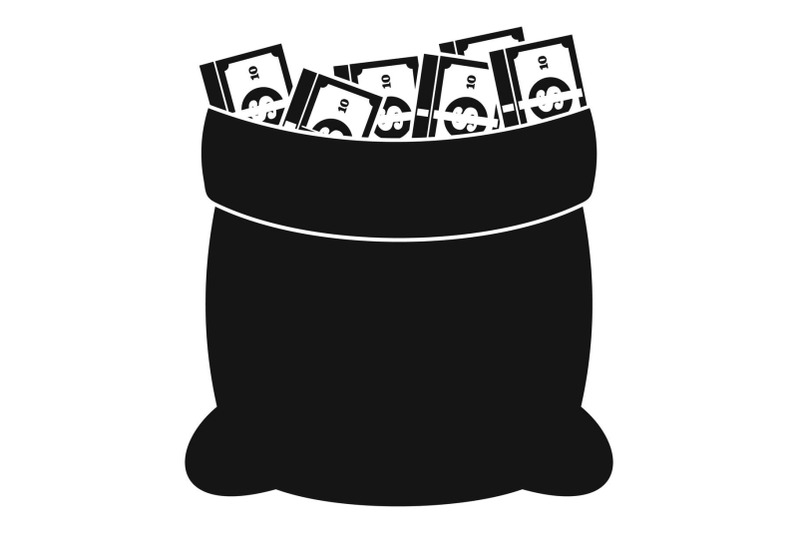 big-bag-money-icon-simple-black-style