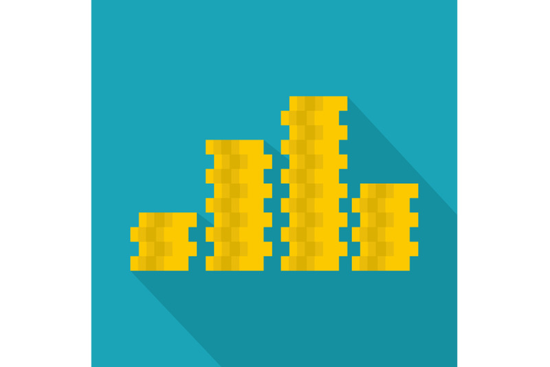 bundle-coin-icon-flat-style