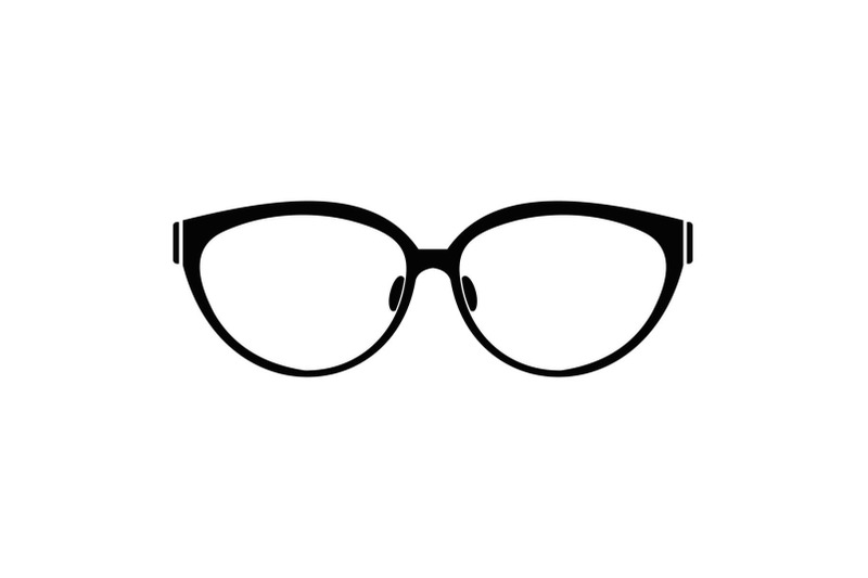 lens-of-eyeglasses-icon-simple-style