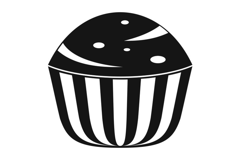 cup-cake-icon-simple-black-style