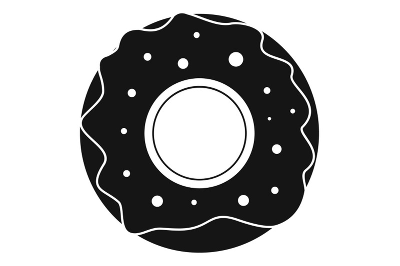 donut-icon-simple-black-style