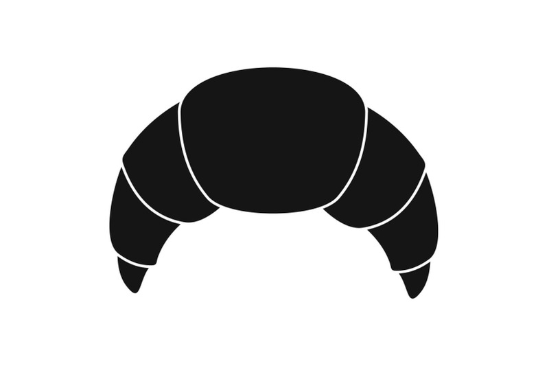 croissant-icon-simple-black-style