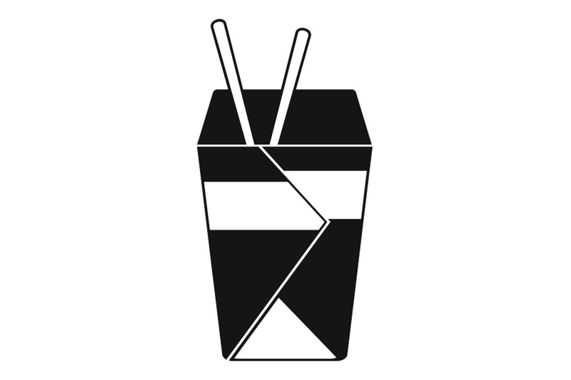 chinese-fast-food-icon-simple-black-style