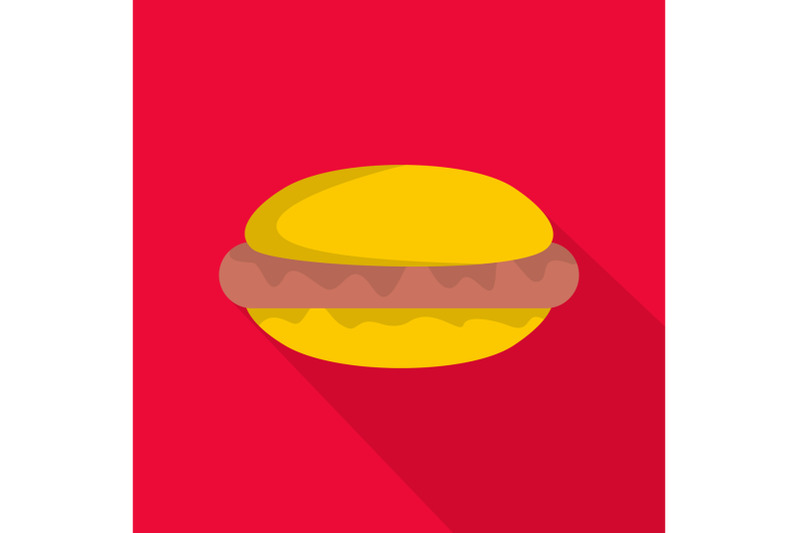 hot-dog-icon-flat-style
