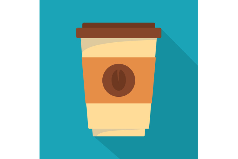 coffee-plastic-cup-icon-flat-style