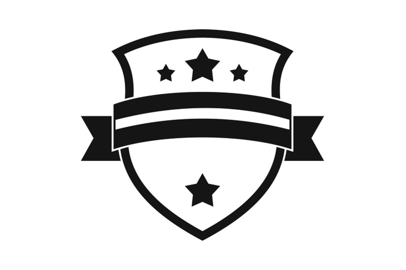 badge-knight-icon-simple-black-style