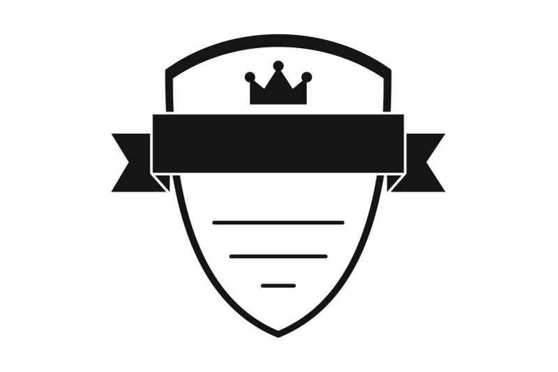 badge-soldier-icon-simple-black-style