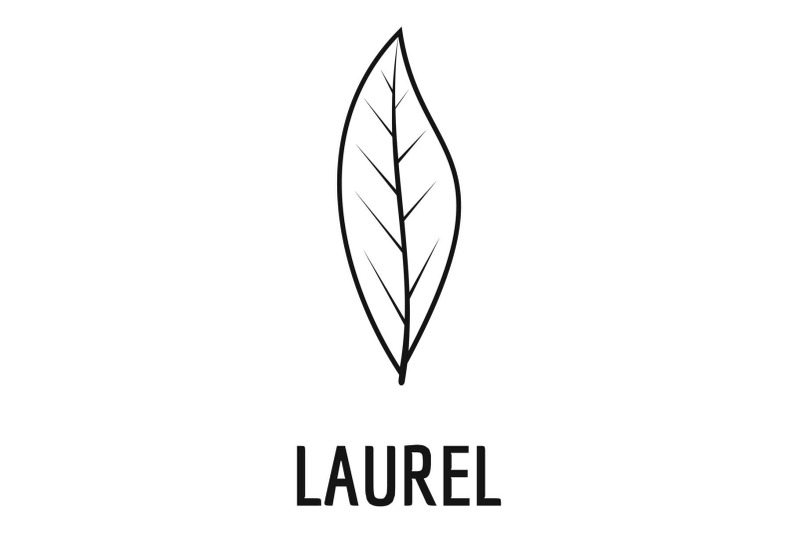 laurel-leaf-icon-simple-black-style