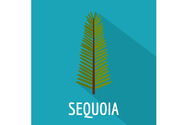 sequoia-leaf-icon-flat-style