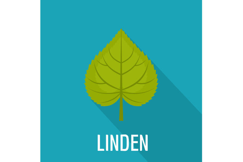 linden-leaf-icon-flat-style