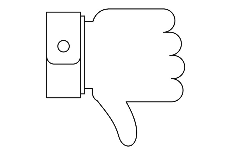 thumb-down-icon-outline-style