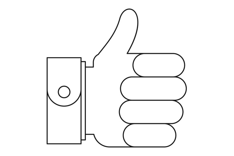 good-gesture-icon-outline-style