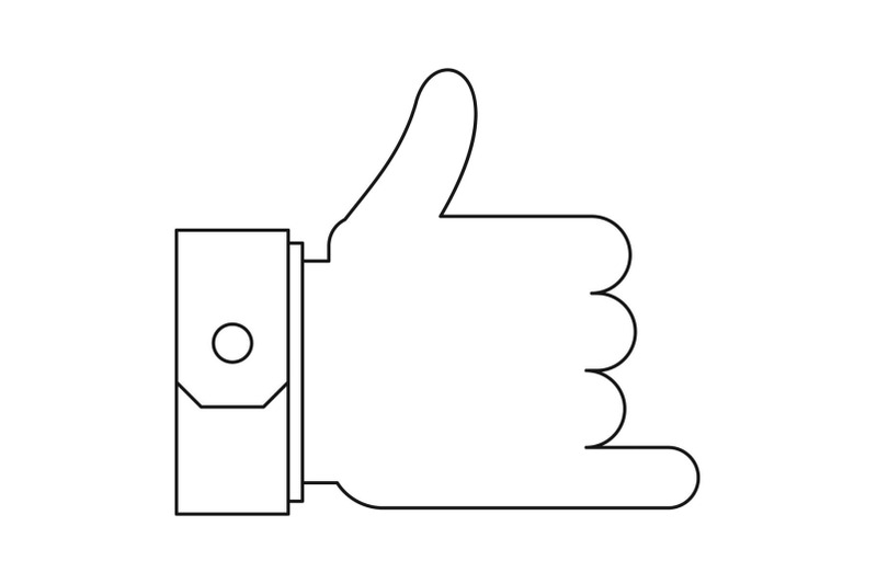 call-me-gesture-icon-outline-style