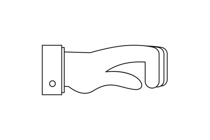 twisted-finger-icon-outline-style