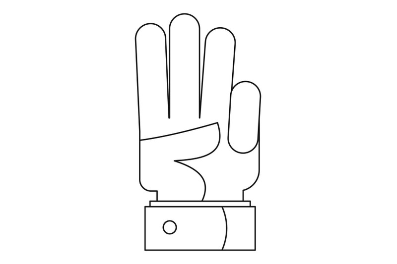 finger-up-icon-outline-style