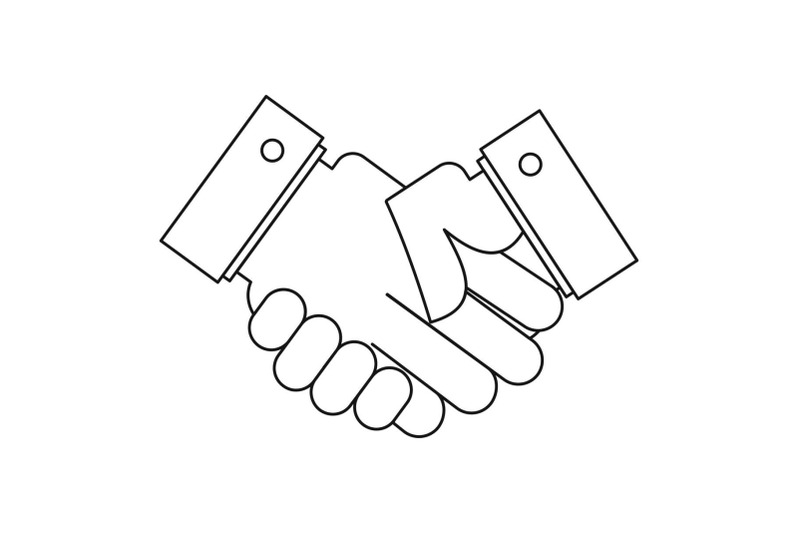 handshake-icon-outline-style