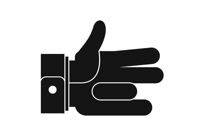 hand-abstract-icon-simple-black-style