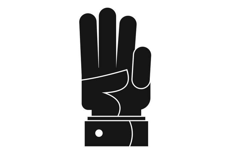 hand-three-icon-simple-black-style