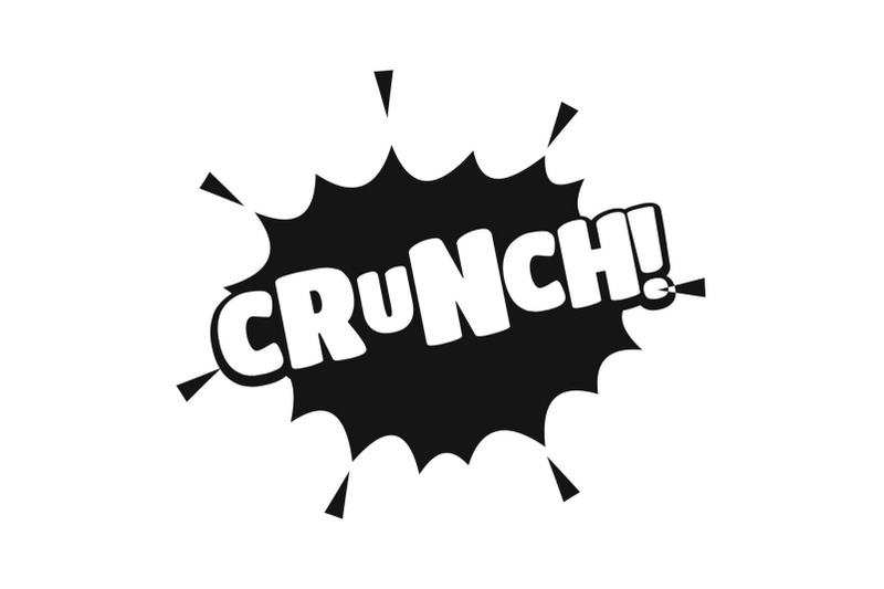 comic-boom-crunch-icon-simple-black-style