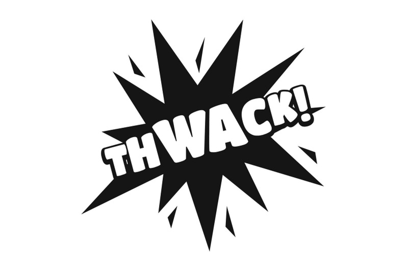 comic-boom-thwack-icon-simple-black-style