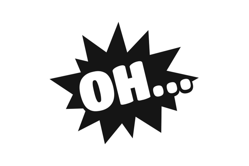comic-boom-oh-icon-simple-black-style