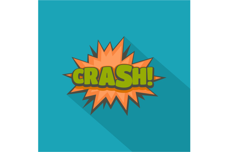 comic-boom-crash-icon-flat-style