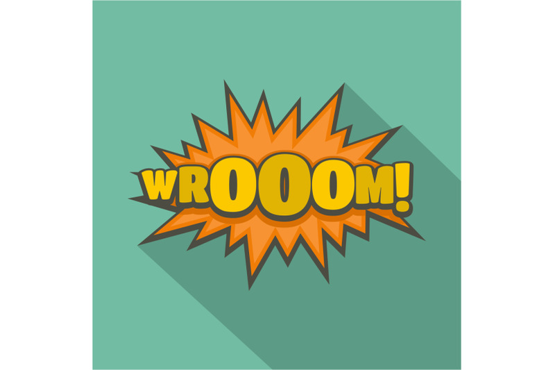 comic-boom-sticker-icon-flat-style