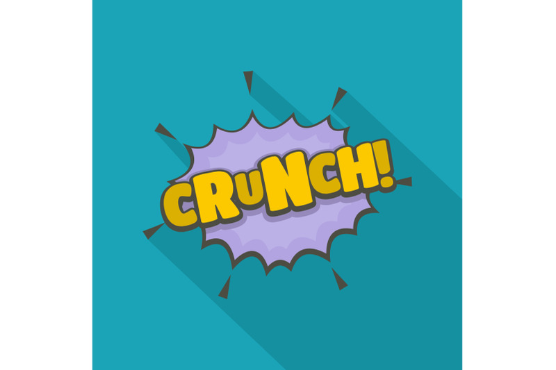 comic-boom-crunch-icon-flat-style