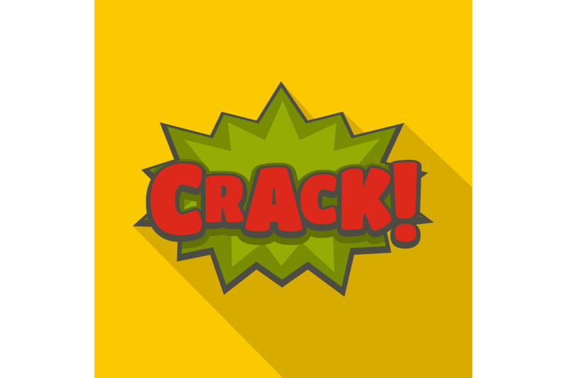 comic-boom-crack-icon-flat-style