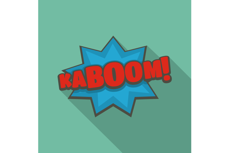 comic-boom-kaboom-icon-flat-style