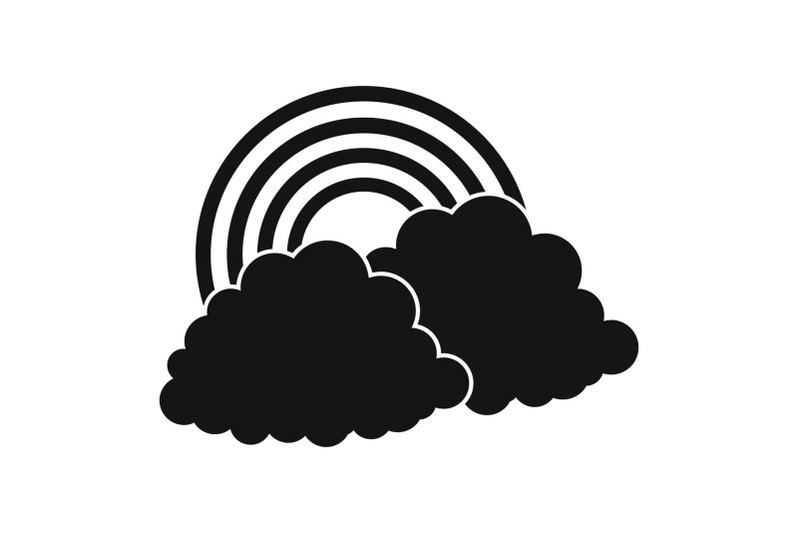 rainbow-icon-simple-black-style