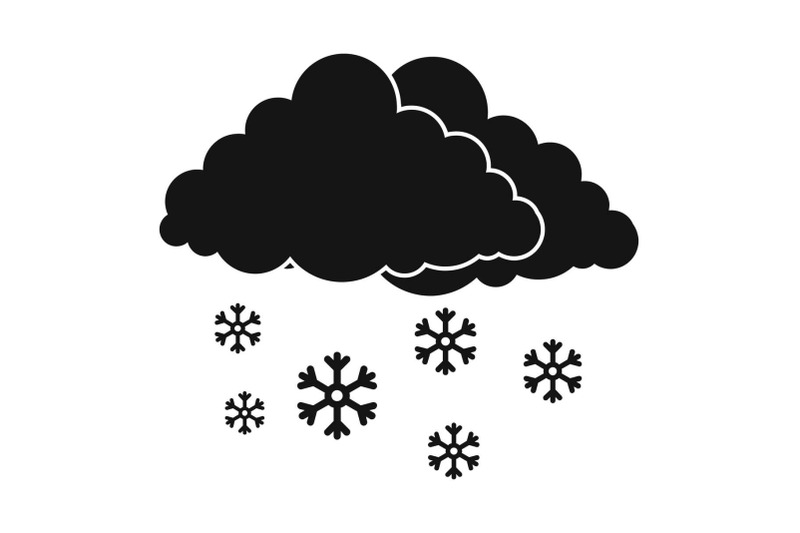 snow-cloud-holiday-icon-simple-black-style